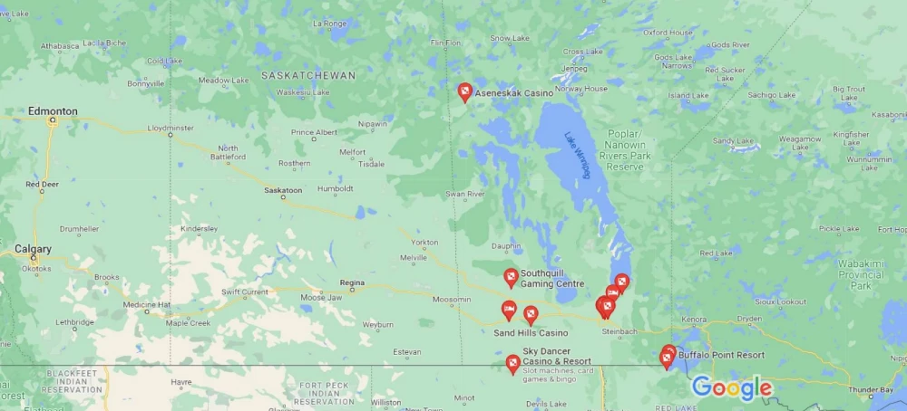 Manitoba Land-based Casinos