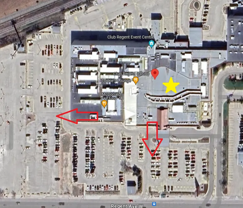 club regent casino parking spots