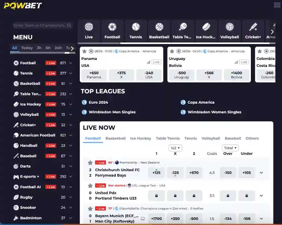 powbet-sport-menu